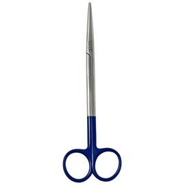 ArTLaB-Premium Metzenbaum Scissors Straight Curved Blades 7" Blunt/Blunt Veterinary Instruments-Metzenbaum Dissecting Scissors Delicate (1 EA Straight Metzenbaum scissor Blue)