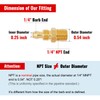 SUNGATOR 6 Pack 1/4'' Brab Air Hose Repair Fittings, 1/4