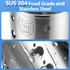 304 Stainless Steel Utensil Holder Drying Cup 2 Pack, 6