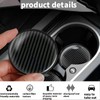 Car Cup Holder Coasters, Silicone Non-Slip Insert, Universal Fit, Black,