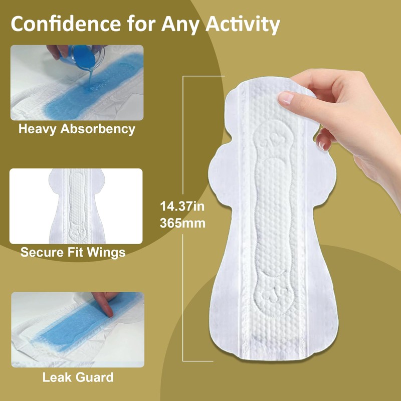 uNeat Ultra Thin Breathable Feminine Pads with Wings for Women,