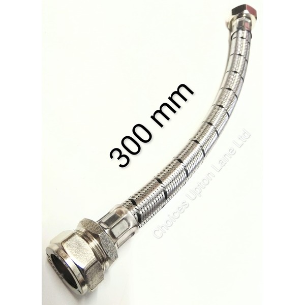 Flexible Tap Connector 22mm Compression X 3/4" BSP Female Thread