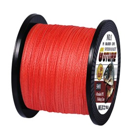 Goture Fishing Line PE 4 Strands High Strength Heavy Duty High Distance Abrasion Resistant Low Elongation 500m Orange No. 4.5