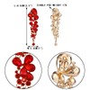 EVER FAITH Rhinestone Crystal Elegant Waterdrop Bridal Feast Dangle Clip-on