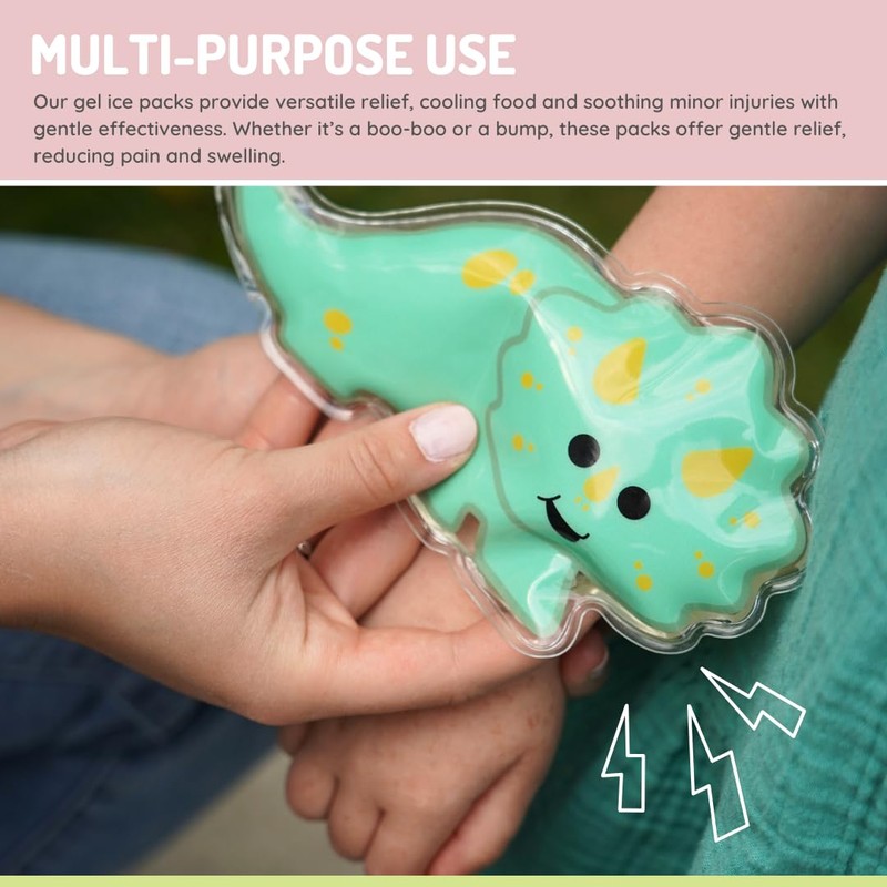melii Gel Ice Packs, Dino & Shark