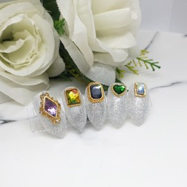  No.1207 Handmade Nail Tips  - Long Oval /  No.1207 수제네일팁  - 롱오발