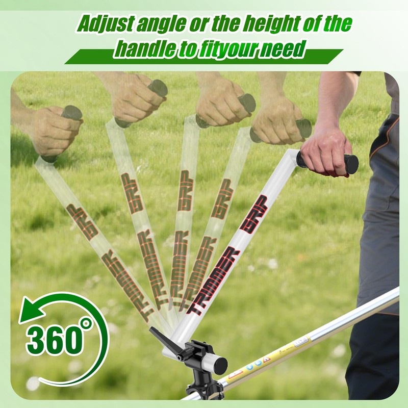 Upgraded Ergonomic Trimmer Grip, String Trimmer Handle, with Trimmer Shoulder