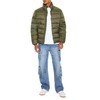 Forever 21 Men's Packable Zip-Up Puffer Jacket, Olive