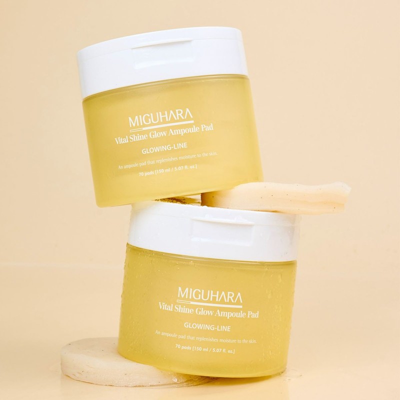 MIGUHARA Vital Shine Glow Ampoule Pads 70 Sheets