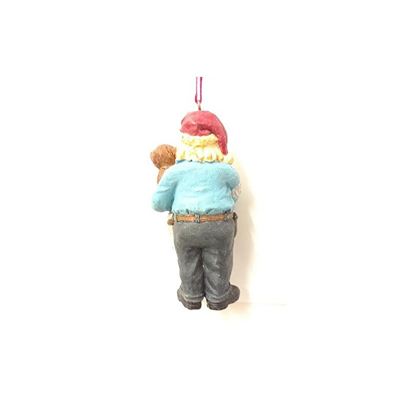 Santa Policeman Ornament (With Dog)