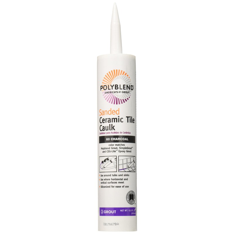 Custom Building Products PC6010S-6 Sanded Ceramic Tile Caulk, 10.5 oz,