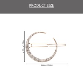 Beaupretty Rhinestone Star Hair Clips Retro Moon Hair Clips Snowflake Bobby Pin Hair Accessories for Women Girls Golden