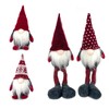DUJSRZL Christmas Gnomes Knitted Plush Santa Claus Handmade Table Decorations