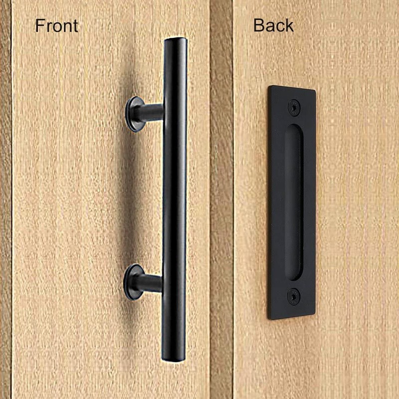 YANGHX Barn Door Handle Heavy Duty 30CM Pull and Flush