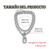 YQSENLIN Collar para Mujer, Cadena Cubana Doble Capa, Collar Cadena