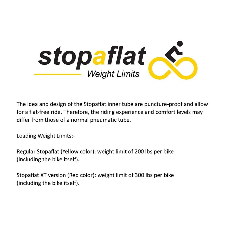 Stop-A-Flat Puncture Proof, Thorn-resistant, No-flat, Bicycle Tube, 700 x 38