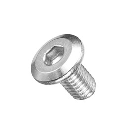 METALLIXITY Flat Head Hex Socket Cap Screws Bolts(M5-0.8x8) 50Pcs, 304 Stainless Steel Hex Socket Furniture Bolts Countersunk Screws - for Furniture Woodworking Project, Silver Tone