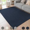 Ceneco Low Pile Rug,Navy Blue Rugs Living Room,Washable Short Pile