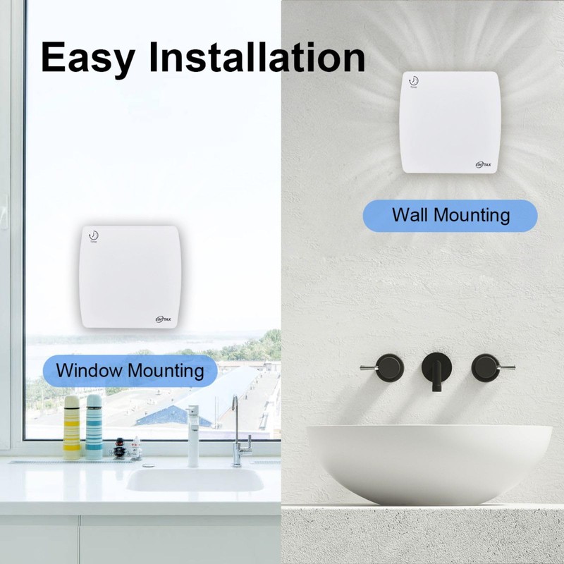4 Inch Exhaust Fan, 56CFM Wall Mount Bathroom Exhaust Fan