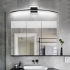 PRESDE 32in Black LED Bathroom Light Fixtures Over Mirror Modern