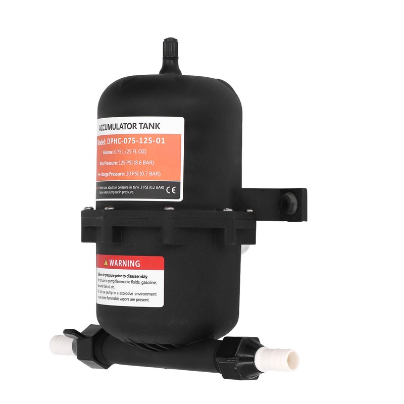 Accumulator Tank 0.75L Maximum 125PSI 1/2MNPT Port Fitting RV Boat