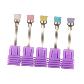 FRCOLOR 3sets Nail Art Dust Brush Professional Nail Drill Bits Cleaning Brush Set of for Art to Use 5pcs*3