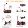 Gym Locker Lock,4 Digit Combination Lock,Safety Password Padlock for School