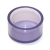 Clear PVC UPVC end cap 4" sch 40-80 4.5" ID
