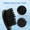 Toothbrush Replacement Heads for Moon Electric Toothbrush, Black, 5 Pack