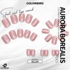 COLORBIRD Nail Tips, Short, 24 Pieces, Pink, Nail Tips, Cute,