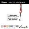 Champion Sports Heavy Nylon Lanyards - Green (1 dozen)