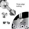 NIYATA 6 Piece 90° Countersink Set, HSS Countersink Set, Steel