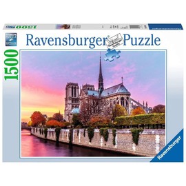 Ravensburger Puzzle Notre Dame al Atardecer 1500 Piezas | Rompecabezas Multicolor para Adultos y Jóvenes | Tecnología Softclick para Ensamble Perfecto | Piezas Únicas de Alta Calidad Alemana