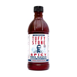 Spicy BBQ Sauce | Tuffy Stone 6x World Barbecue Grand Champion I Smoky, Hot, and Tangy I All-Purpose BBQ Sauce Perfect for Smoked Meats I 16 oz bottle