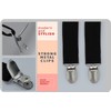 WannGe Mens Suspenders 1" Inch Elastic Adjustable Y-Back Clip-on Suspender