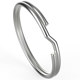 Key Ring/Key Chain, 50 Pack 1 inches Split Round Metal Silver Keyring for Home/Car/Outdoor/Arts/Lanyards/CraftsKeys Organization