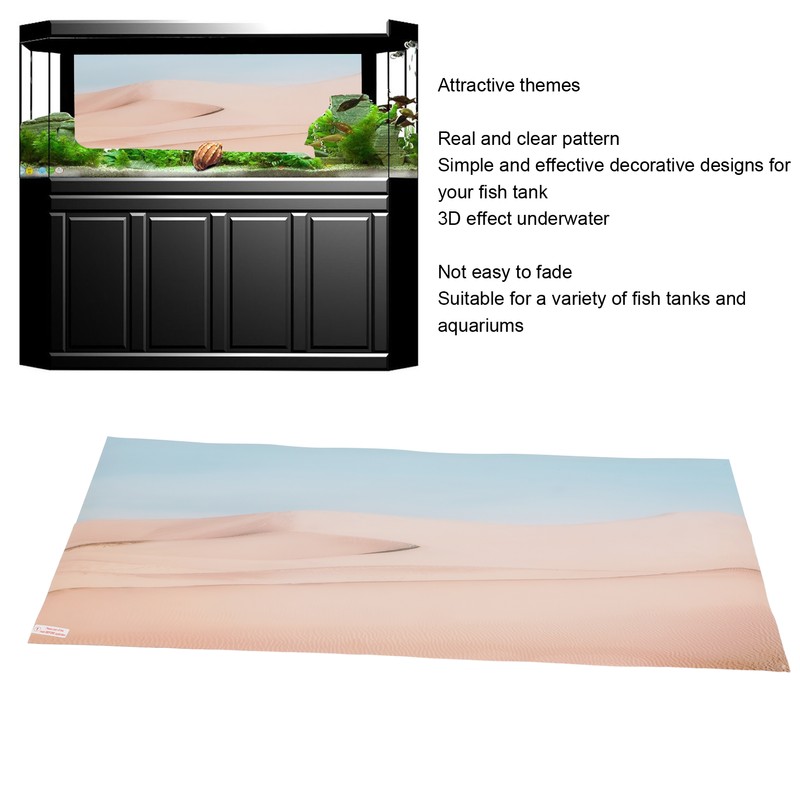 Fish Tank Background Picture PVC Self Adhesive 3D Effect Aquarium