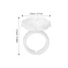 Flower Glue Rings V Shape PP Eyelash Glue Holder for