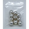 [10 silver with holes] lottery balls for garapon lottery