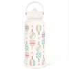 Sandjest SipChic 32oz Sports Water Bottle with Flip Straw & Handle, Portable Insulated Stainless Steel Leak Proof, Travel Gym Mom Nurse Christmas Gift:_Pickleball