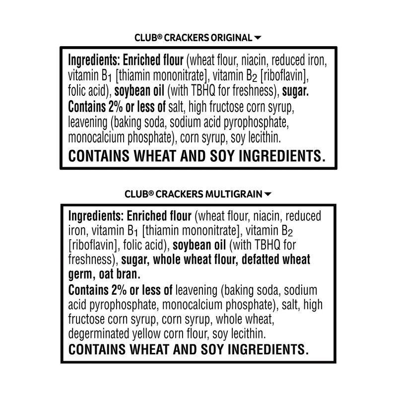 Club Crackers, Lunch Snacks, Snack Crackers, Variety Pack (3 Boxes)