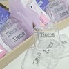 Aqua Bling Handmade Nail Tips - Short Coffin / 아쿠아
