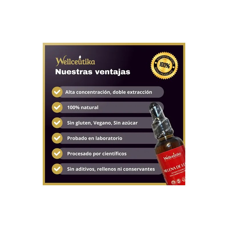 Hongo Melena De León Adaptógeno Líquido Alta Concentración