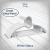 15" Compact Slim & Slimlink Interlocking Clothes Hangers, Space-Saving Lightweight
