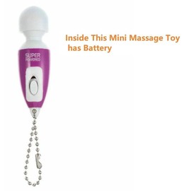 3Pk Purple Mini Portable Small Keychain Massage Tool Heads Massager Pocket Toy for Neck Shoulder Face Back Muscles