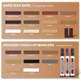Tkaimy 11 Color Vinyl Laminate Floor Repair Kit for Wood Furniture Scratch Repair