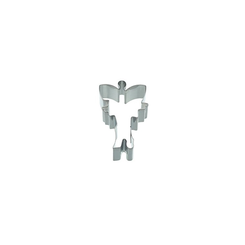 Kitchen Craft KC3515 Metal Cookie Cutter-Medium 8.5cm Fairy Design, Silver