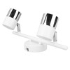 Track Light Kit 2 Heads 13.6in Length 2 Light Track