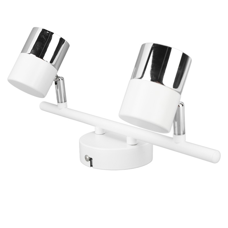 Track Light Kit 2 Heads 13.6in Length 2 Light Track
