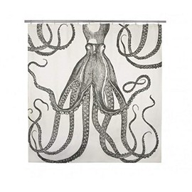 thomaspaul Octopus Shower Curtain, Ink